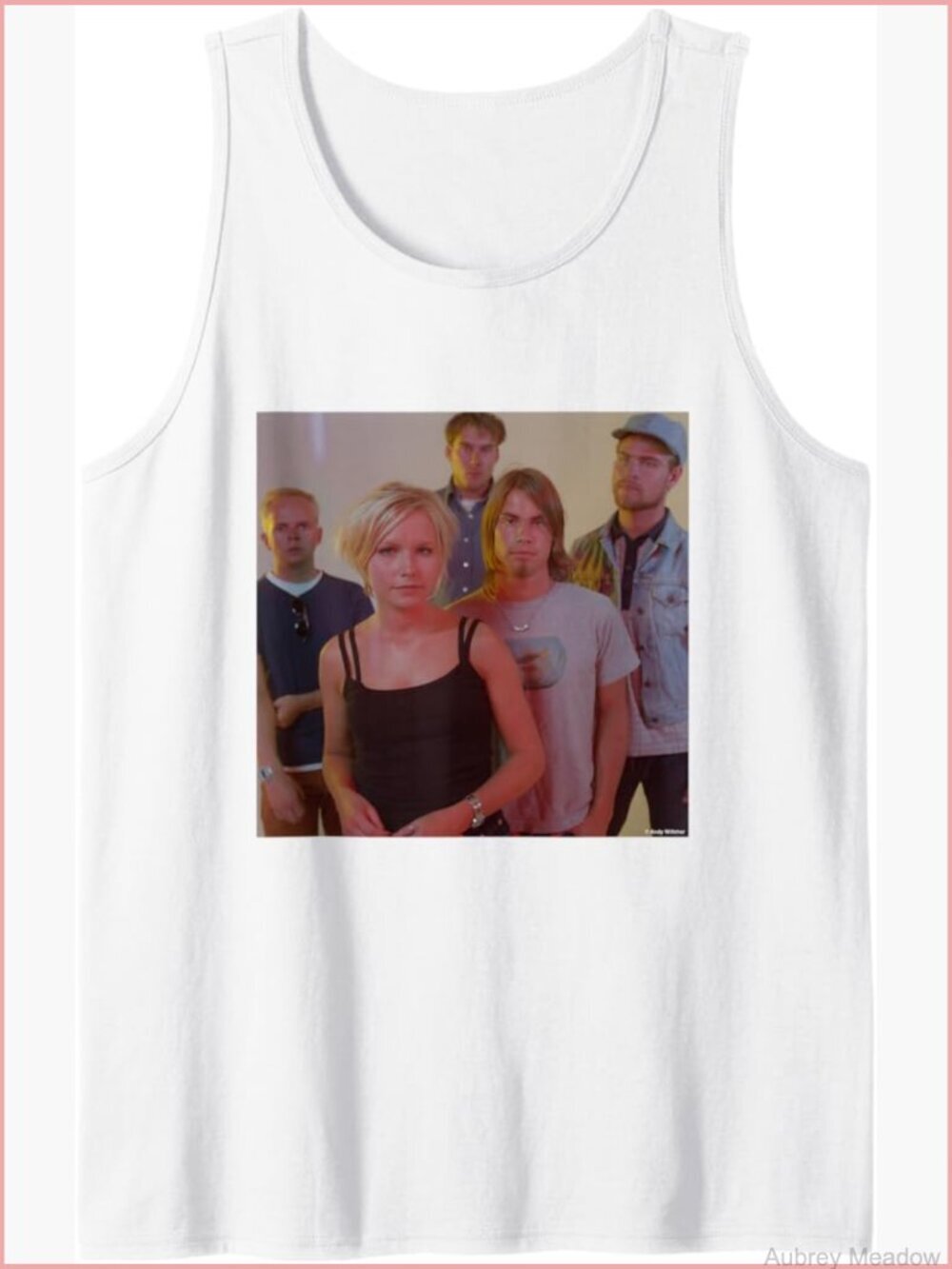 The Cardigans Rock Band Portrait Tank Top - Officially Licensed